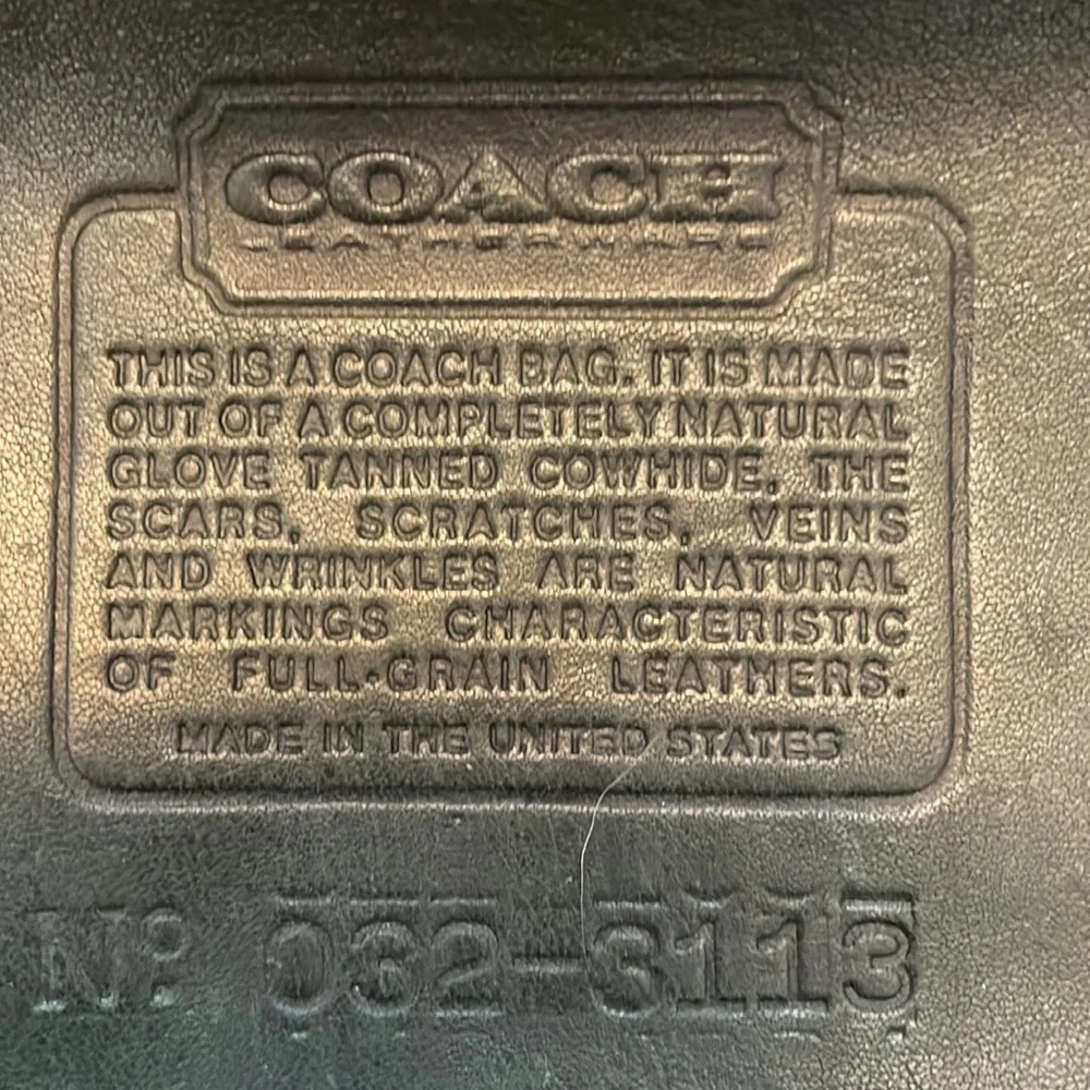 Vintage Coach Oliver bag 9902 FOREST GREEN with brass
